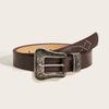 Fashion Punk Wide Belt With Alloy Buckle And Pearl Bead Decoration For Women
