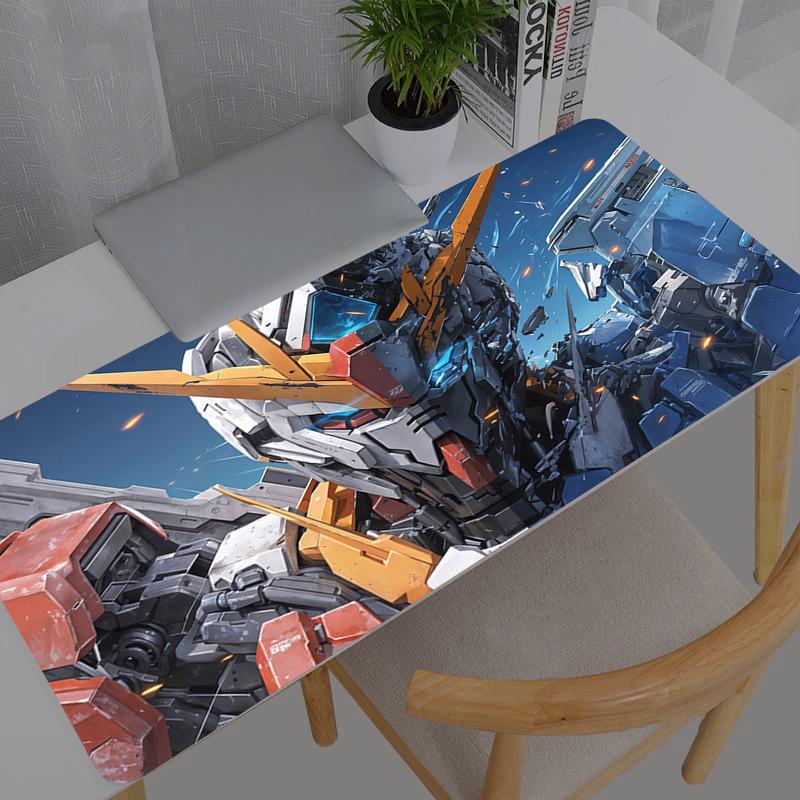 Коврик для мыши Mobile Suit Gundam Новый Большой для ПК Компьютерный Игровой Кавайный Игровые Аксессуары Коврик для мыши Клавиатура Настольный коврик Ковер Стол