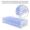 Sturdy 3 Tier Test Tube Organizers Laboratory Essentials 3 Tier Blue Test Tube Rack Durable Plastic Stand Shelves
