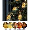 2Pcs Christmas Snow Globe String Lights Indoor Decorations 6.6 FT Battery Operated Powered String Lights for Christmas Tree Snow Scene in 20 Clear