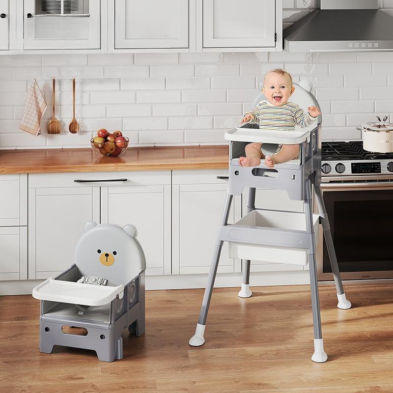 Детский стульчик для кормления, Трансформируемый стульчик для кормления для младенцев и малышей, Портативный стульчик для кормления со складной конструкцией, Бустер для кухни, столовой и улицы