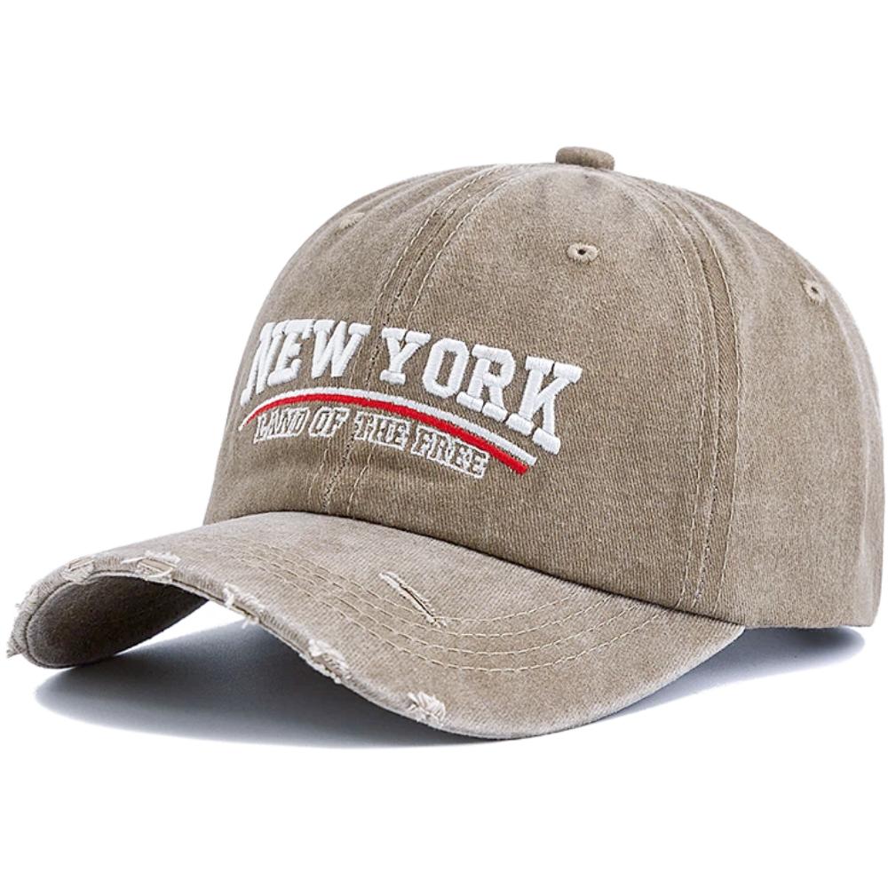 Новая унисекс винтажная стираная хлопковая кепка с вышивкой New York, бейсболка для мужчин и женщин, ретро уличное искусство, уличная одежда, кепки для пап
