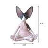 Meditation Yoga Happy Cat Whimsical Buddha Sphinx Cat Statue Art Deco Sculpture Outdoor Garden Statue 3D Home Decor