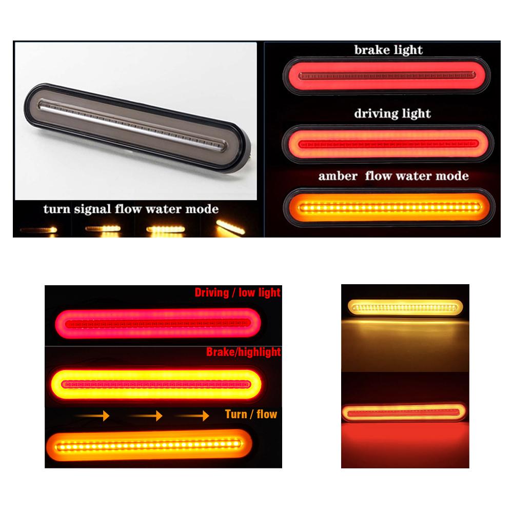 Motorcycle Rear Fender LED Tail Running Brake Turn Signal Light For Harley Touring Street Glide Road Glide FLHX FLTRX