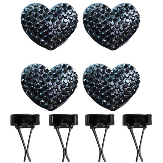 4 шт. автомобильный освежитель воздуха со сверкающими стразами, элегантное украшение автомобиля, зажим для ароматерапии для поездки с красивым ароматом