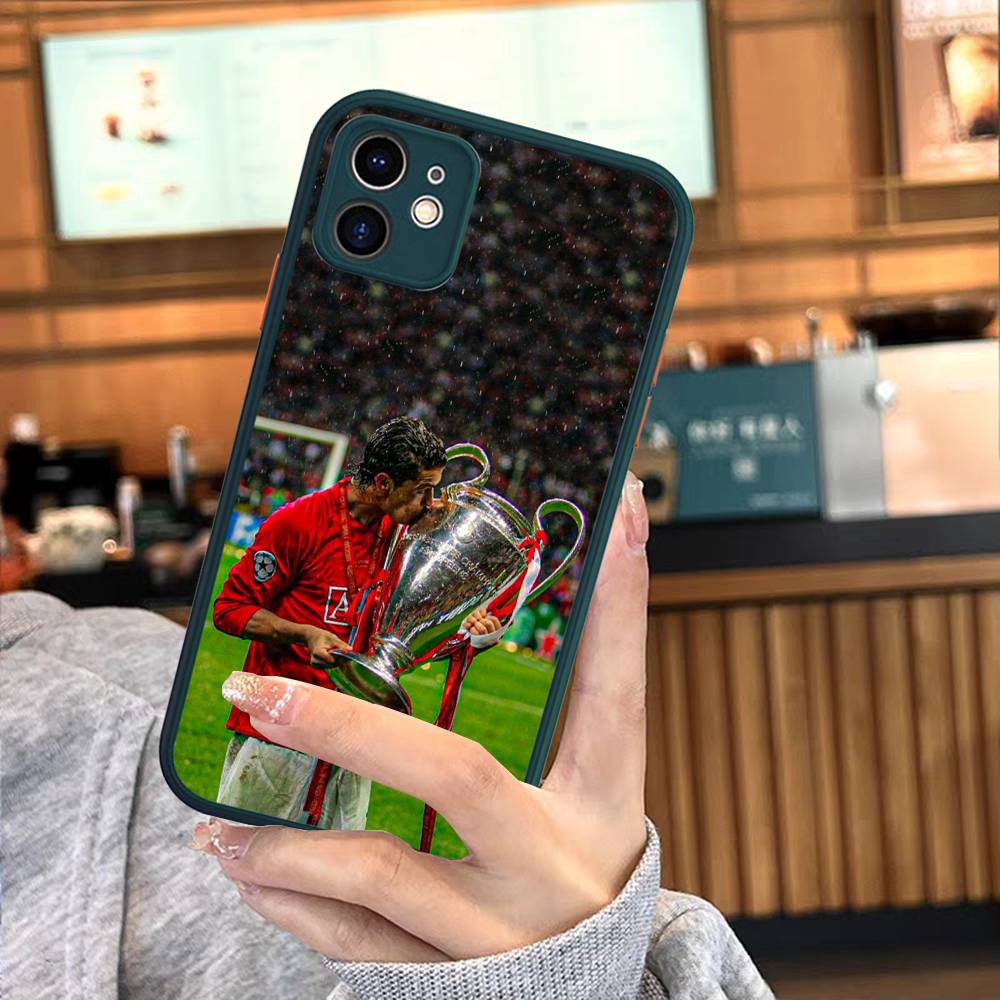 Известные Футболисты C-CR7 Для Силиконового Матового Чехла на Телефон Для iPhone 16 Pro Max 15 14 13 12 11 X XS MAX