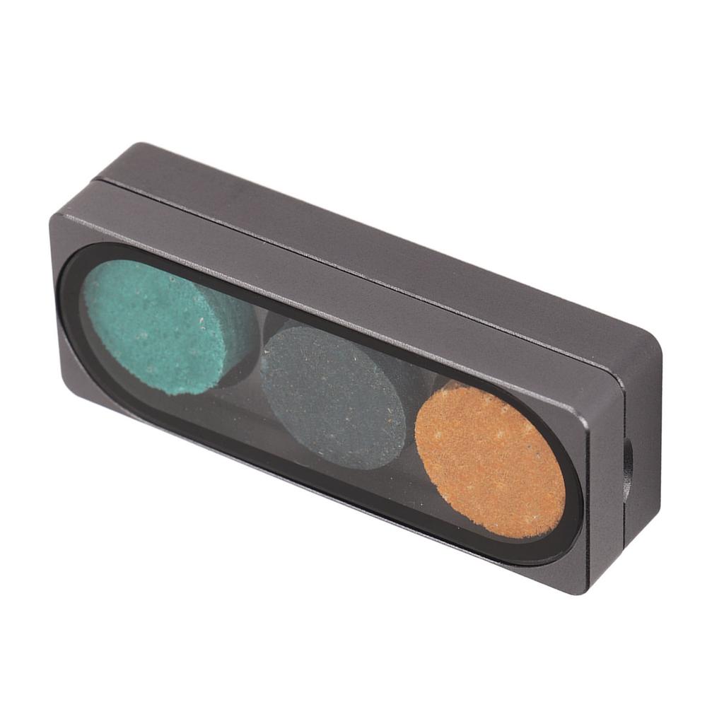 3 шт. сменные насадки для бильярдного кия с 3-луночным серым прямоугольным ящиком для хранения