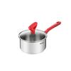 Edition Red Stainless Steel Induction Saucepan (16cm, 1.5L) Dishwasher Oven Safe No PFOA Silver