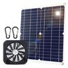 20W Solar Powered Fan 10 Inch Waterproof USB Solar Panel Vent Exhaust Fan High Speed Air Flow