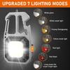 COB Keychain Work Light Portable EDC Flashlight High Lumens Camping Hiking Running Emergency Lighting Lamp With Screwdriver