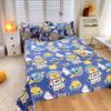 Cotton Bed Sheet Plant Cartoon Printed Single Double Top King Sheets Pure Cotton Single Size Kids Bed Linen