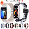 Магнитный нейлоновый ремешок для Huawei Watch 10/9/8, цветной плетеный спортивный ремешок для Huawei Band 10/9/8, эластичный браслет для умных часов