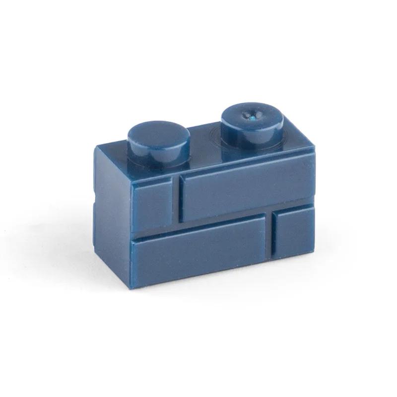 Non-Toxic 1X2Dots Moc The Wall Brick 60Pcs Mix Color Diy Classic Education Toy Parts Small Building Blocks Compatible With Lego Bricks