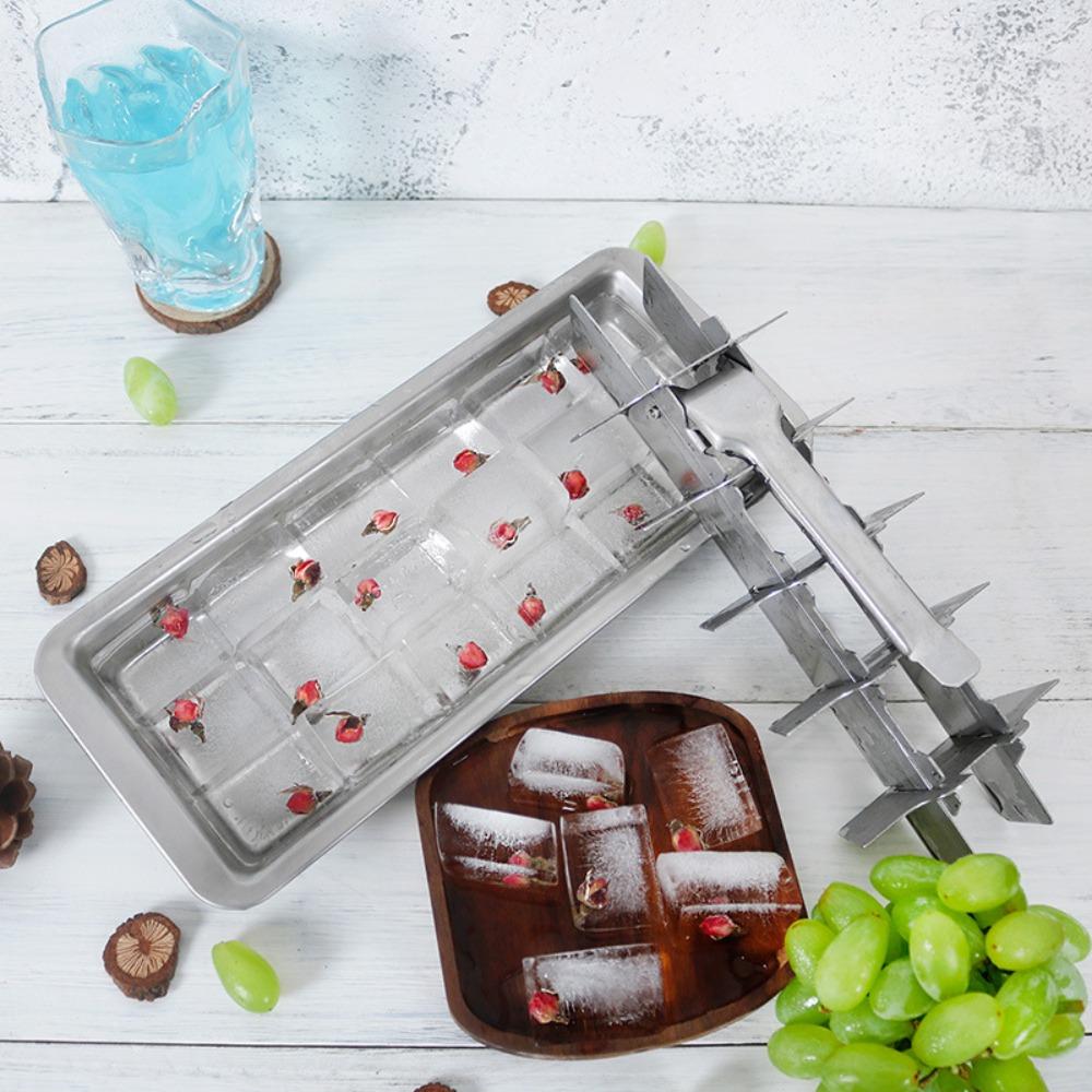 18 Slot Ice Cube Tray Movable Partition Ice Cube Maker Creative Ice Cubes Mold  Drinking