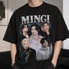 Унисекс футболка с индивидуальной фотографией mingii ateez, графическая футболка с айдолом k-pop, мерч для фанатов корейской мужской группы, подарок для атини на концерт