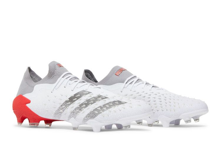 Мужские кроссовки Adidas Predator Freak.1 Low FG 'Белый Солнечно-Красный'