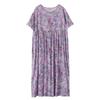 Summer Short Sleeved Round Neck Bohemian Print Dress