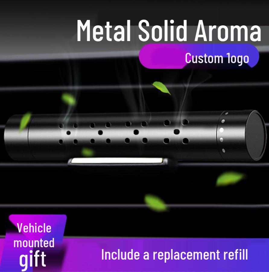 Men's Car Air Vent Perfume Ornament - Solid Balm Aromatherapy with Long-Lasting Light Fragrance