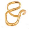 Кольцо на палец из 18-каратного золота, нерегулярное кольцо-открытие в инопланетном стиле, модное, для свиданий