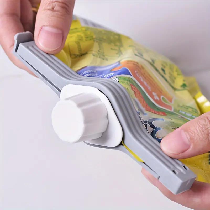 1 шт. Креативный зажим для герметизации и сохранения свежести продуктов, Зажим для герметизации, Зажим для пакета для закусок из пластика с отверстием для высыпания чая, Артефакт для герметизации пакетов пищевого качества