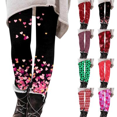 Женские брюки, эластичные мягкие хлопковые леггинсы с принтом, повседневные домашние пижамы