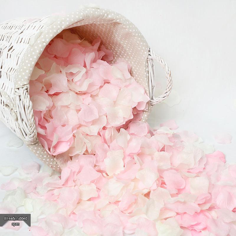 Романтический Свадебный Декор для Помолвки: Искусственные лепестки красной розы