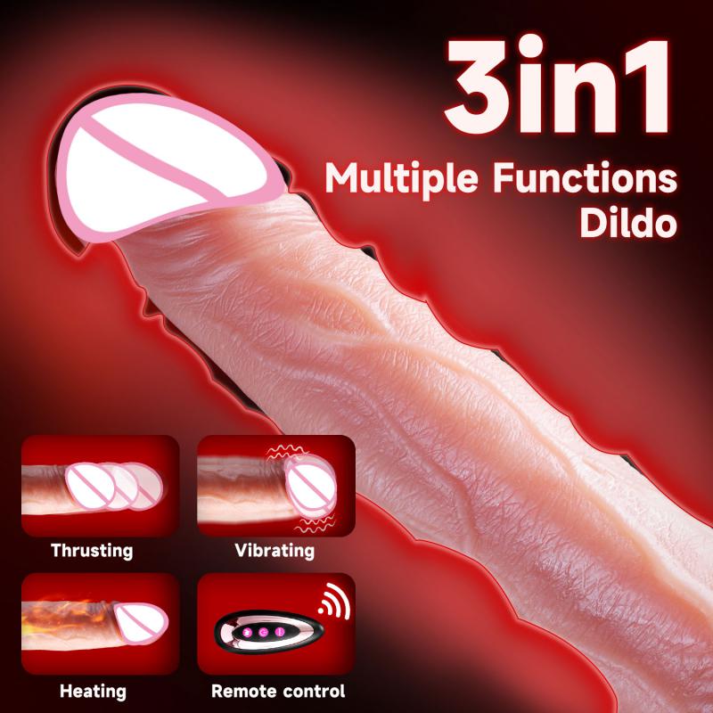 Реалистичный вибратор-дилдо для женской мастурбации с подогревом, пенис для проникновения, анальный вибратор, дилдо с большим членом, сексуальные игрушки для взрослых