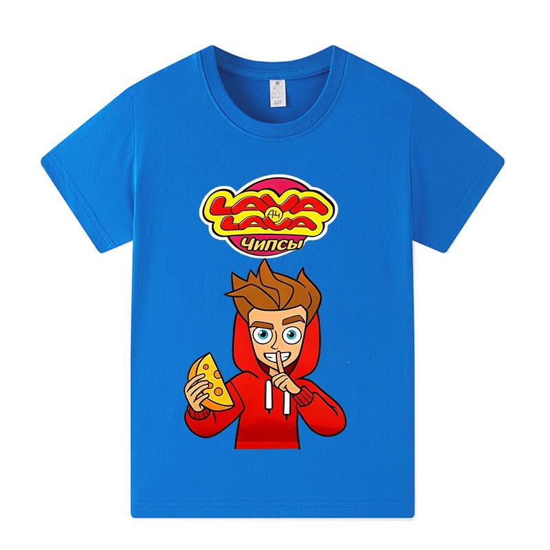 Merch A4 Graphic Print T-Shirt Boy Girl 2026 Summer Short Sleeved Kids Loose Comfortable Tshirt Top Children