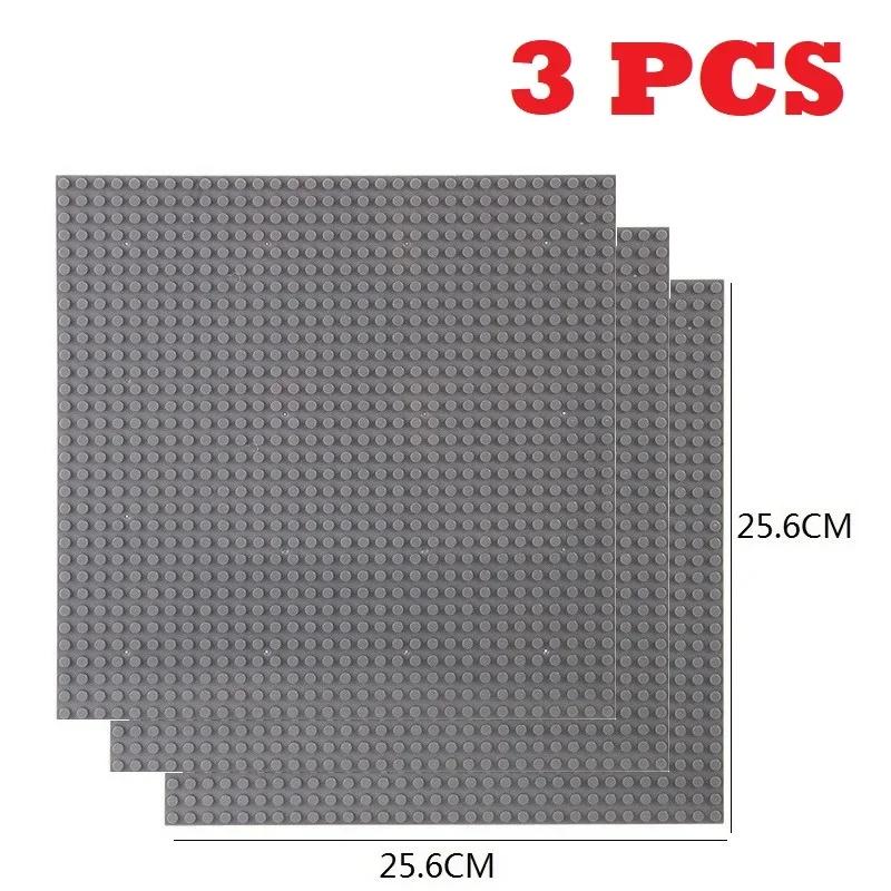 3 шт. Классические базовые пластины, блоки 32x32, 32x16 точек, ABS-пластик, строительные базовые пластины, кирпичи, сборка, город, дорога, друзья, городские игрушки