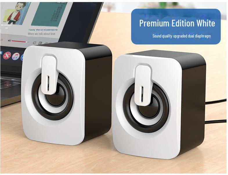 «Компактный настольный сабвуфер USB Bluetooth для компьютера, аудиосистемы и ноутбука»