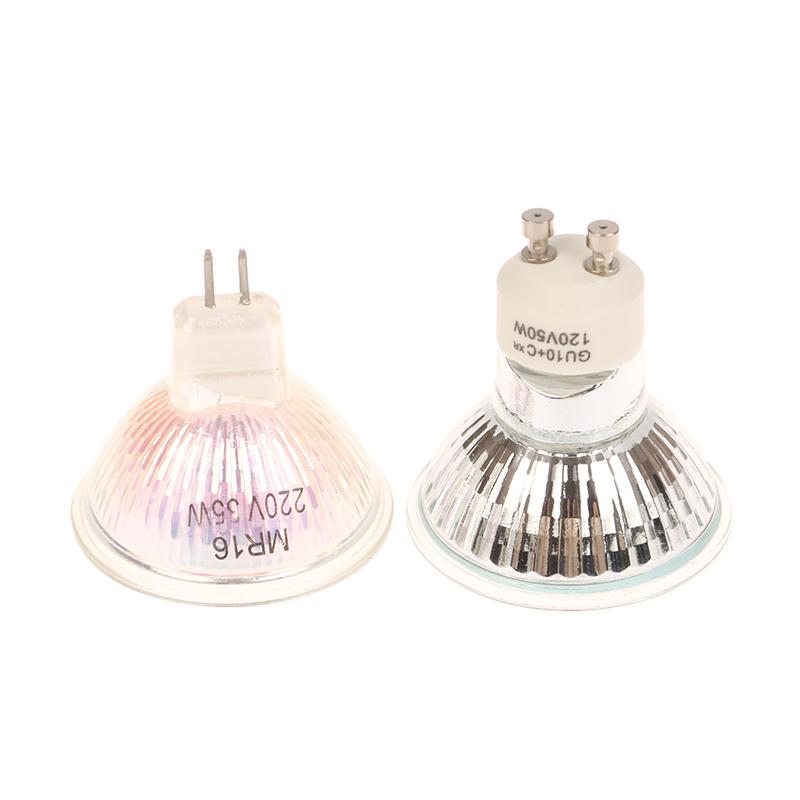 Gu10 Mr11 Mr16 Halogen Reflector Cup Light Thick Glass Halogen Tungsten Spotlight Lamp Cup 120V 220V 35W 50W Bubble