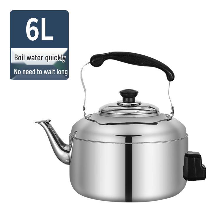 Электрический чайник из нержавеющей стали большой емкости - Быстрое кипячение для коммерческого и домашнего использования