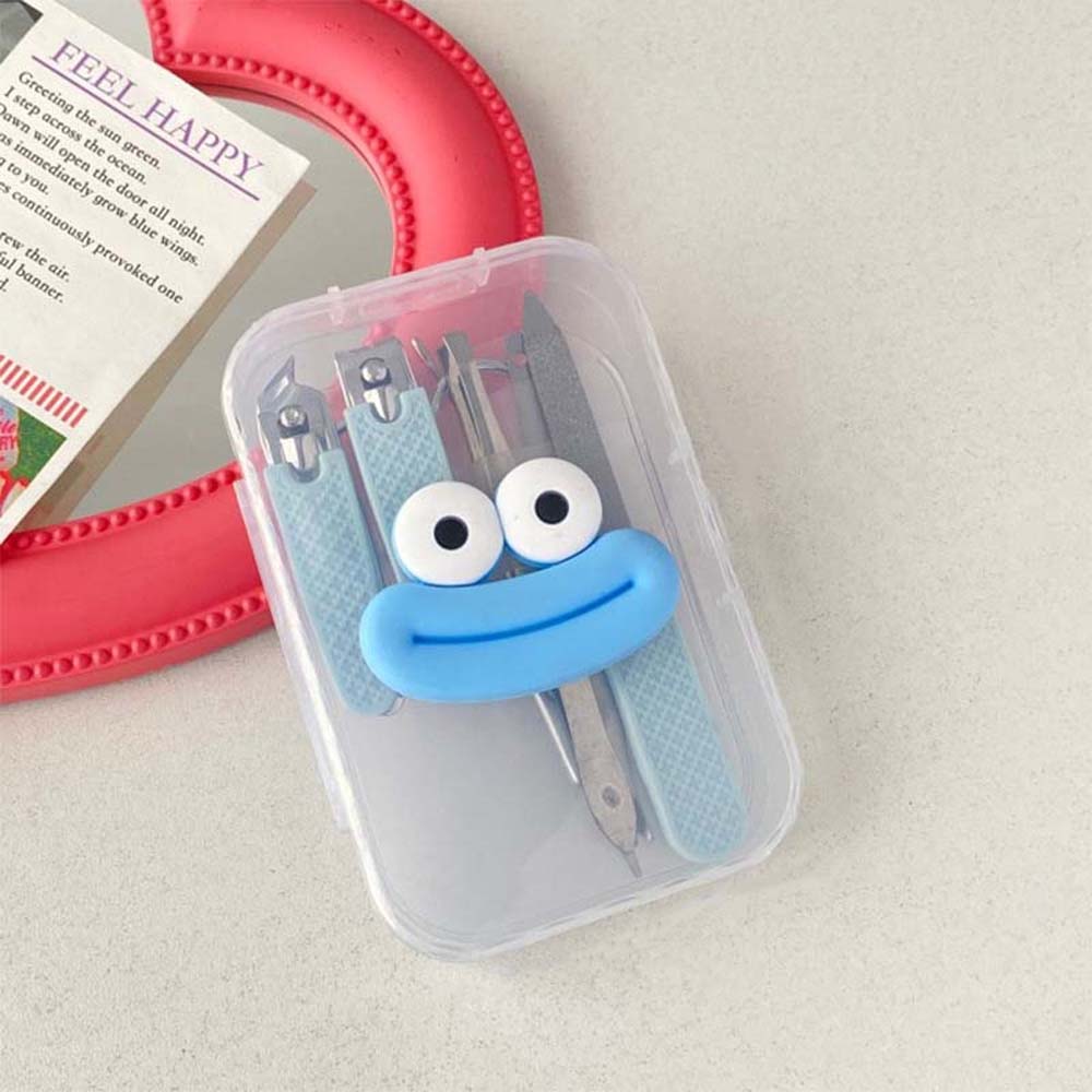 Широко открывающаяся мини-пилочка для ногтей, щипцы для бровей, креативные мультяшные щипцы для шлифовки ногтей для мужчин/женщин