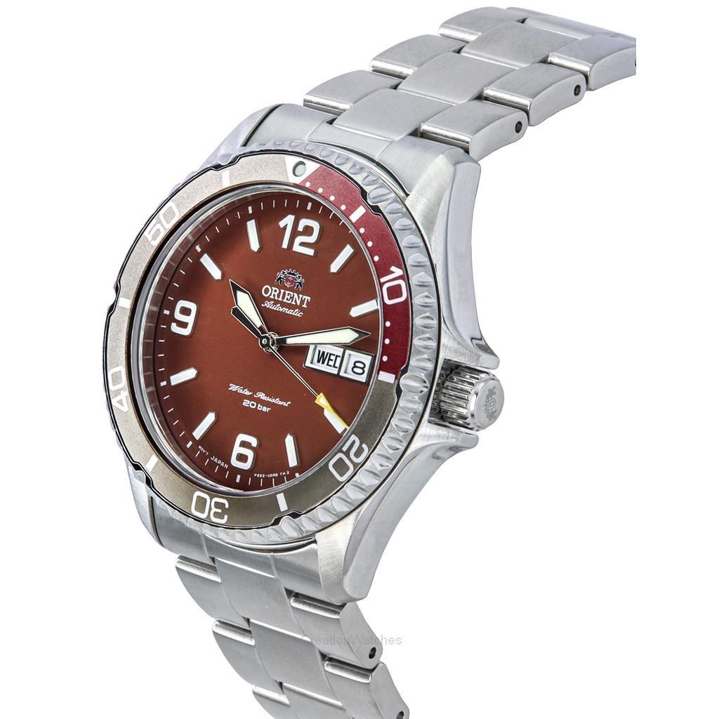 Orient Спортивные мужские часы Kamasu Mako III из нержавеющей стали с красным циферблатом, автоматические, для дайвинга, RA-AA0820R19B RA-AA0820R39B 200M