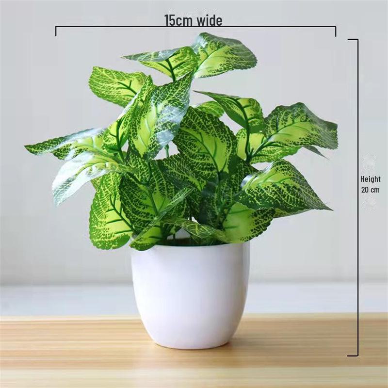 Декоративный набор небольших искусственных цветов в горшках для декора дома и гостиной