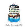 Cartoon Police Car Party Decoration Including Disposable Paper Plates Paper Cups Tissues And Childrens Party Decorations