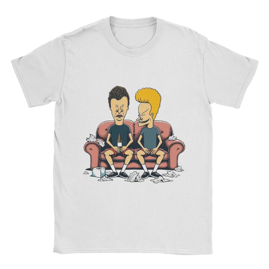 Бивис и Баттхед Футболка Лето 100% Хлопок Футболки Для Мужчин Досуг Повседневная Футболка Короткий Рукав Винтажные Футболки