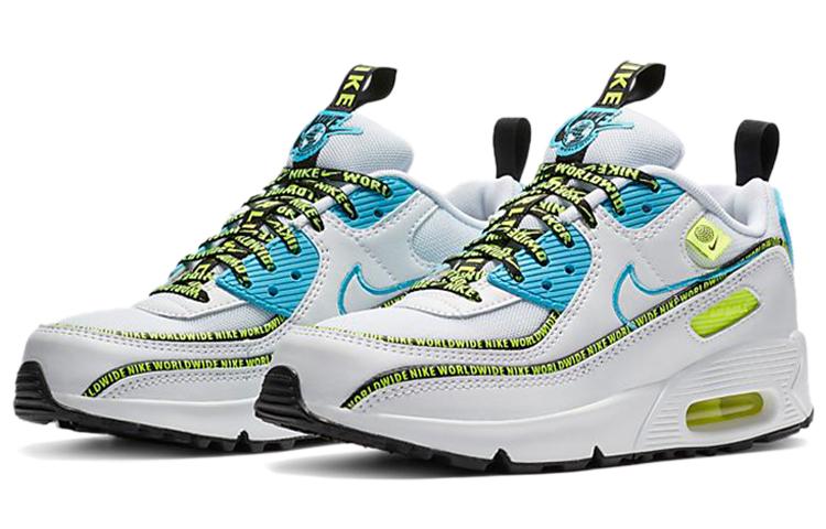 Nike Air Max 90 SE Worldwide Pack Blue Fury Volt GS CV7665-100