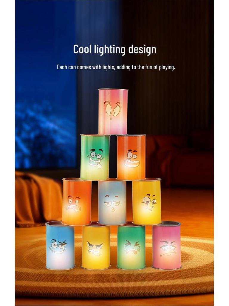 Трансграничный набор для бросания мешочков с фасолью со светом - Игрушка для бросания колец для помещений и улицы