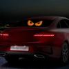 Светодиодные сигнальные огни для лобового стекла автомобиля, мигающие светодиодные декоративные огни USB, гибкие светодиодные панели для лобового стекла автомобиля, светящиеся в виде глаз дьявола