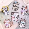 Cartoon Cat Embroidery Patch: DIY Clothing Accessory Badge