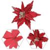 Flower Head Artificial Christmas Flowers Multi-color Xmas Tree Ornaments  Party Supplies
