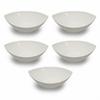 Set of 5 White 18cm X 13cm Leaf Cafe Western Made In Mino Available On ACS WEB SHOP Bowls, Newborn, Tableware, Tableware, Porcelain, Pottery, Japan,