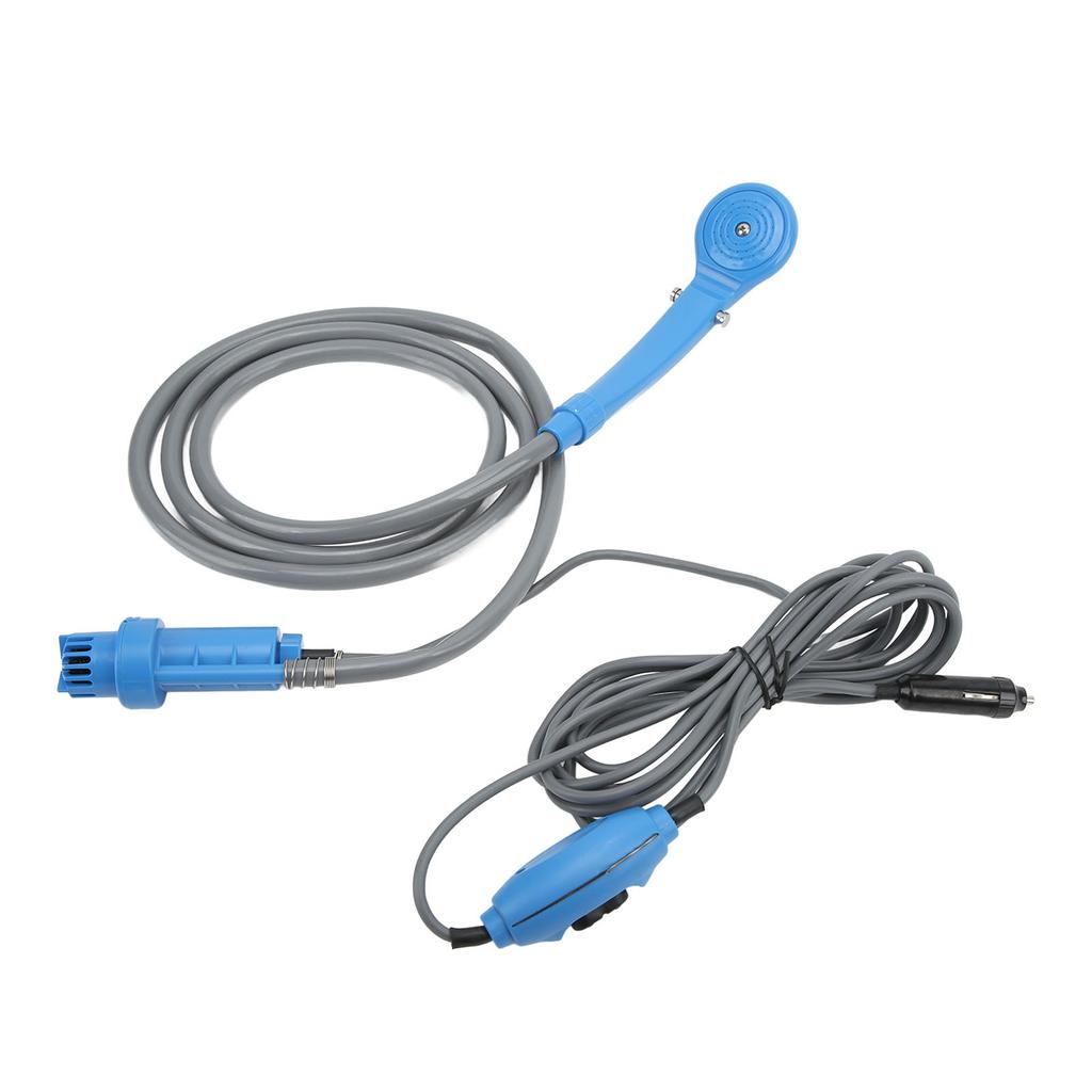 12V Портативный походный душ Складное ведро Набор 20л Вместимость Многоцелевой для пеших походов Мытье автомобиля Домашнее животное