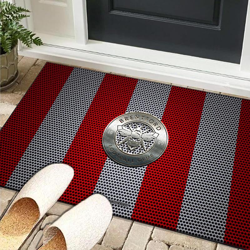 1PC rug Brent-ford Football Club Crest Carpet, Chair Rug,Area Rug for Office Bedroom living rooms bedroom, Doormat decor Christmas fan gifts