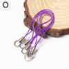 50Pcs Key Rings Cell Phone Braided Lanyard Cords Jewelry Findings DIY Rope Keychains Mobile Clasp
