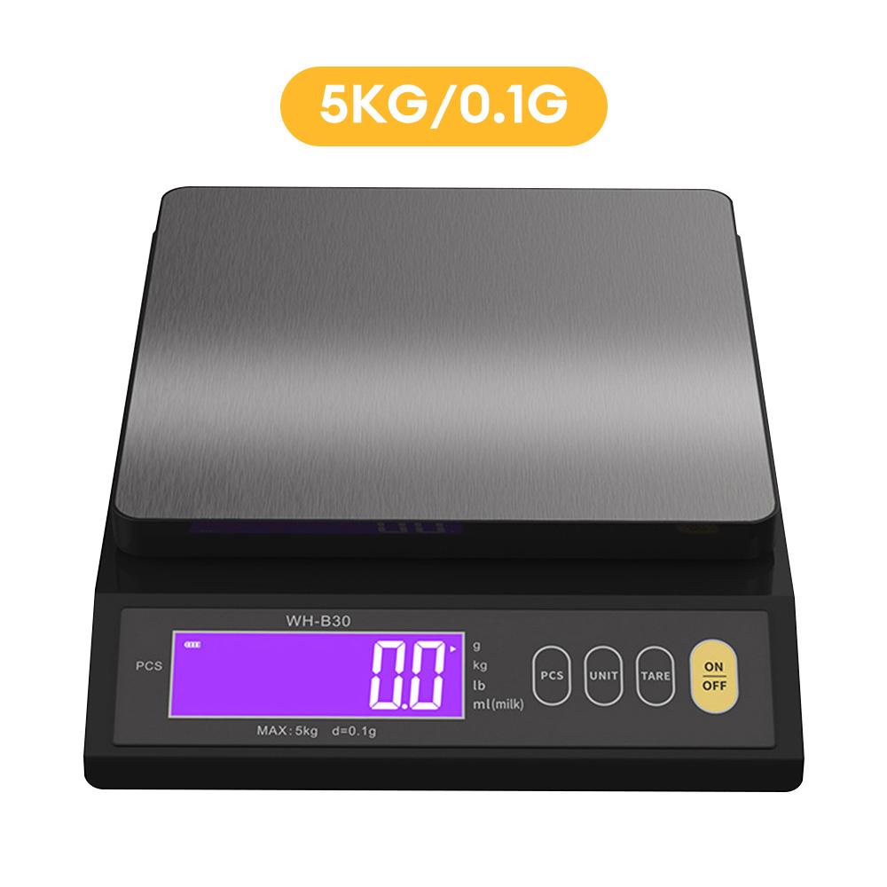 5kg/10kg Digital Electronic Kitchen Scale Multifunction Stainless Steel Scale Measuring Weighing Baking Tool with LCD Display