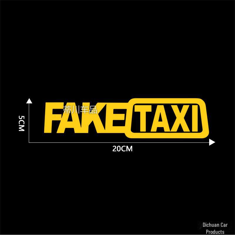 Поддельные светоотражающие наклейки с логотипом такси Drift на автомобиль - смешной европейский и американский стиль