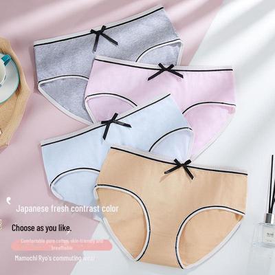 Женские трусы-стринги Sweet Girl из хлопка с заниженной талией в японском стиле - дышащие и сексуальные
