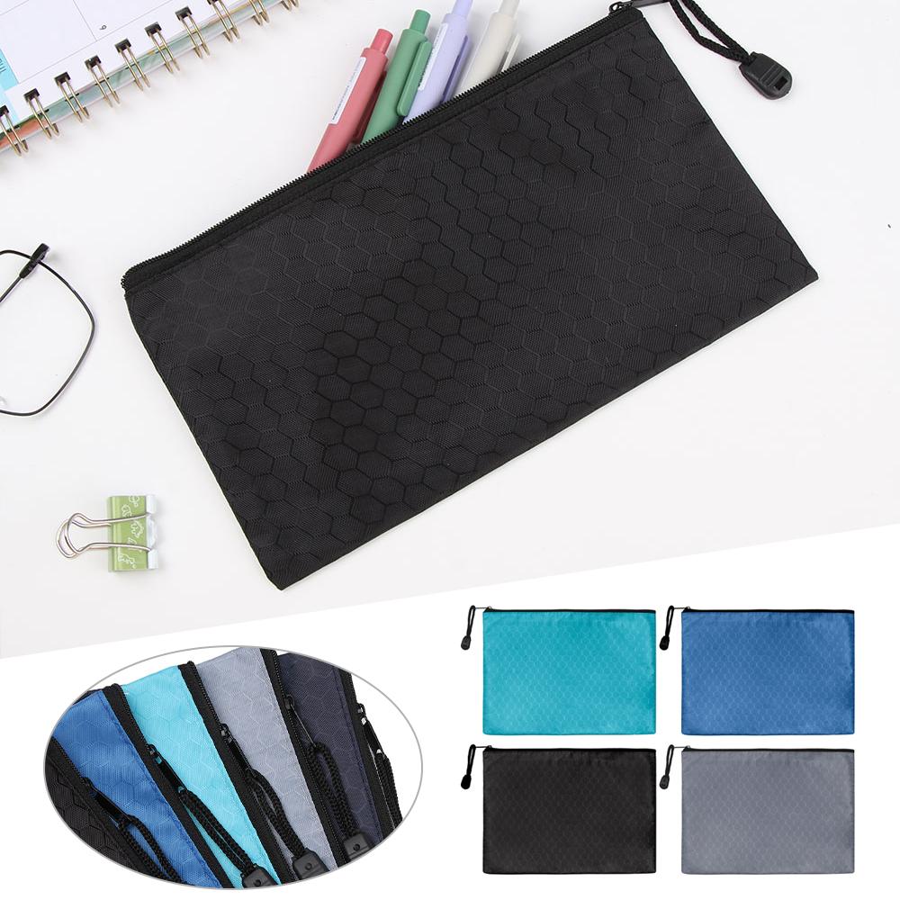Bag Test Paper Storage Bag Information Bag Waterproof Pen Bag Document Bag Zipper Pencil Case